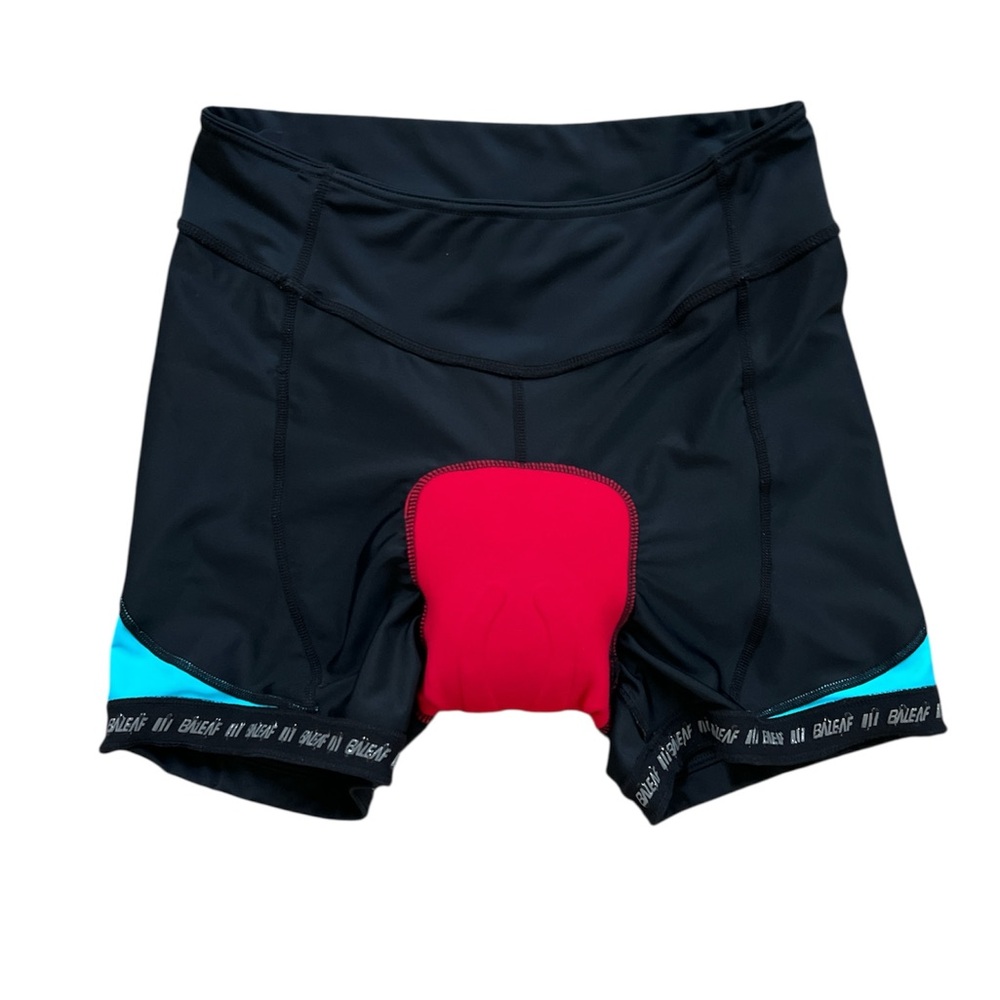 Baleaf Women's Black and Teal 4D Padded Cycling Shorts Size Large - Picture 11 of 12